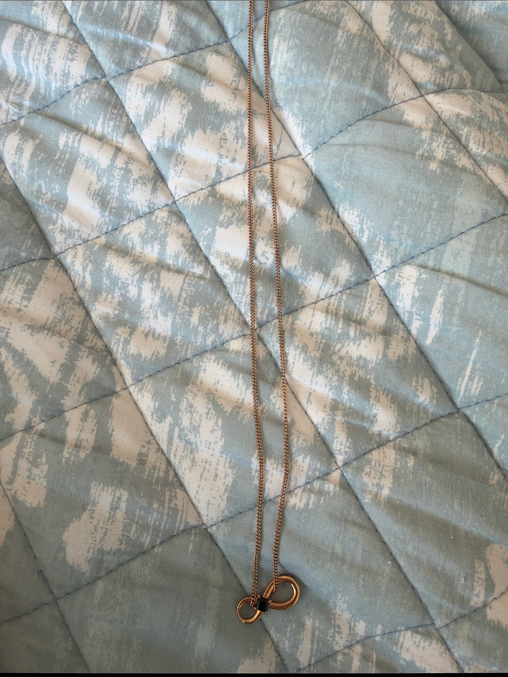 Title: Swarovski Gold Infinity Pendant Necklace – Like New, Retails $200